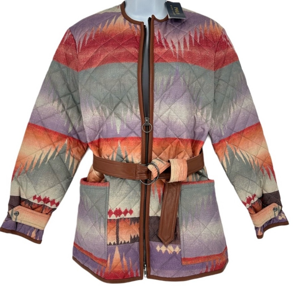 Ralph Lauren Multicolor Quilted Utility Jacket